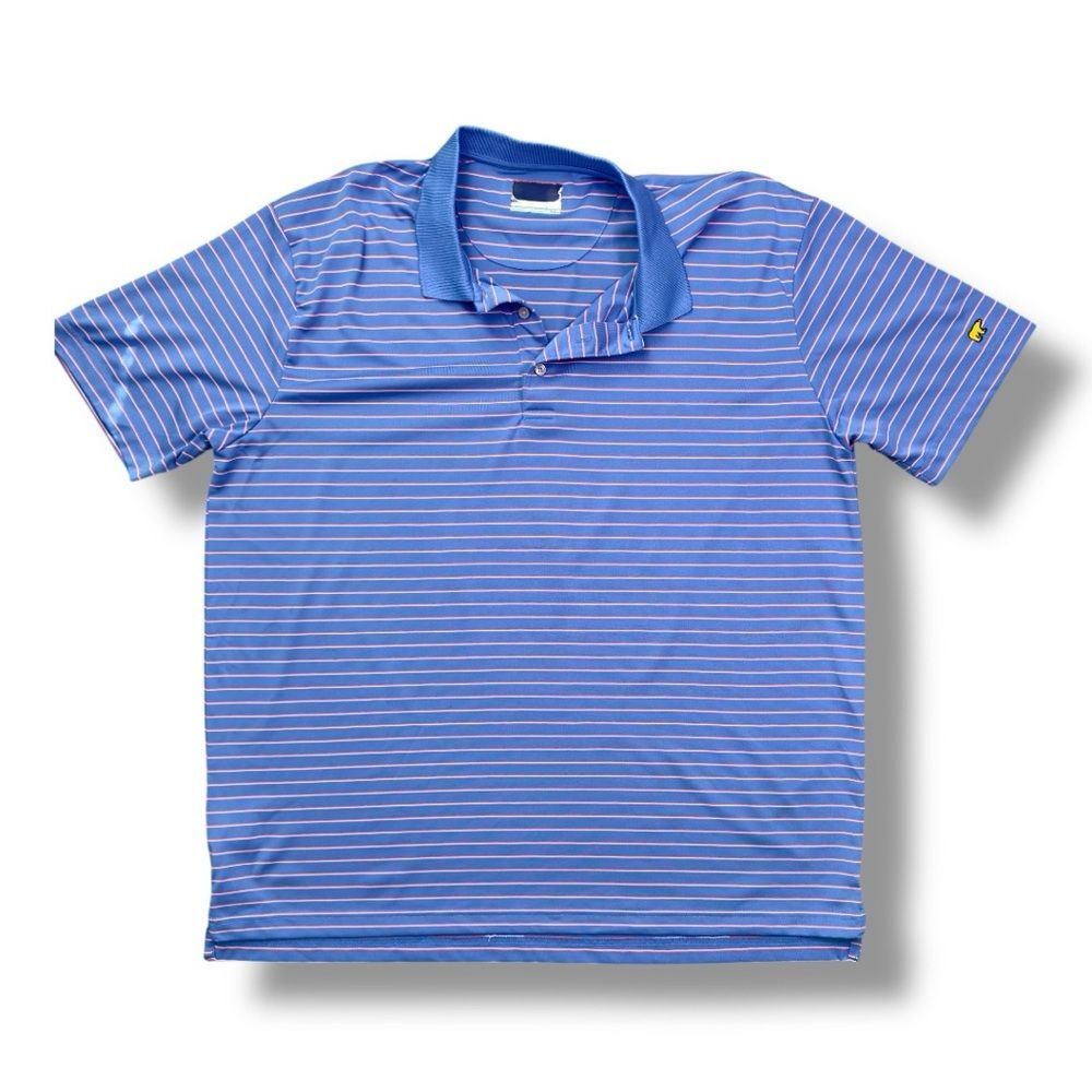Jack Nicklaus Classic Blue Striped Polo Golf Shirt Sz XL